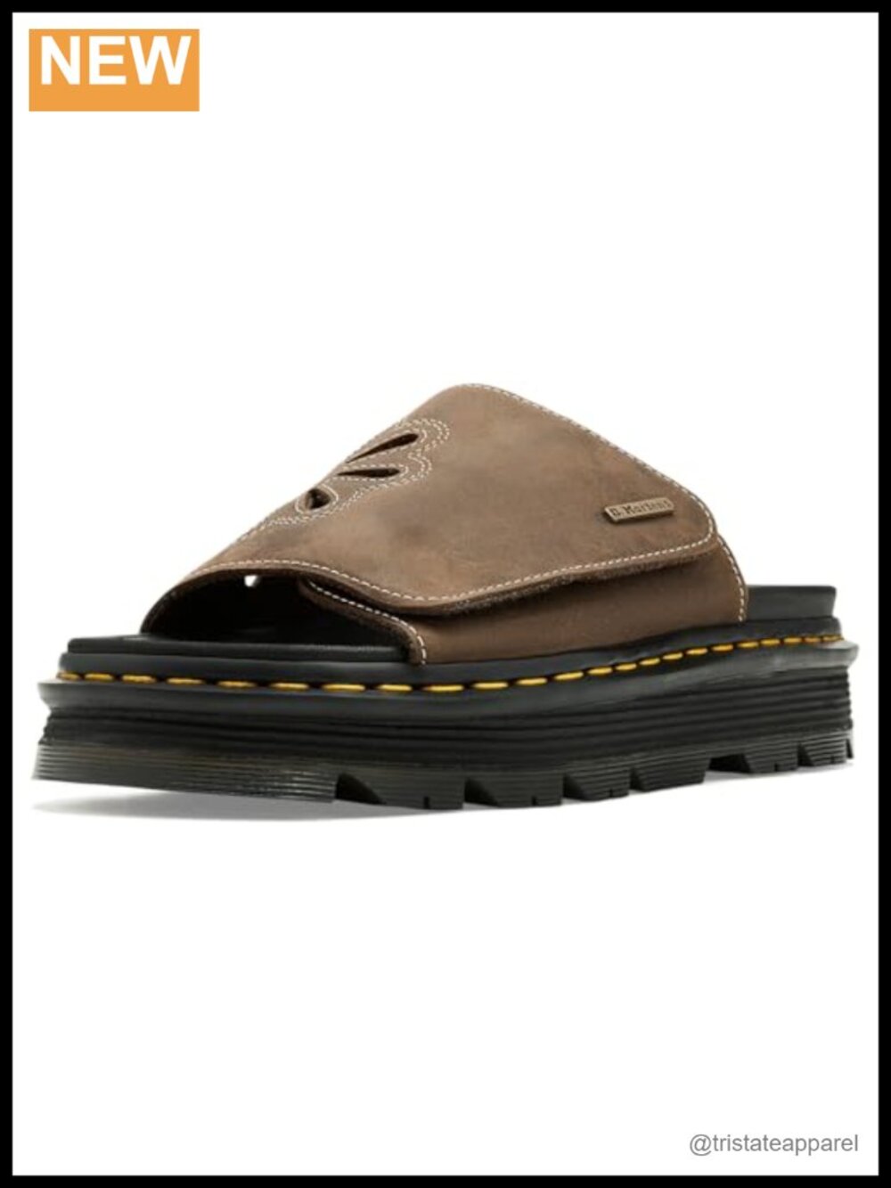 Zebzag Slide Crazy Horse Leather Slip-On Casual Slides